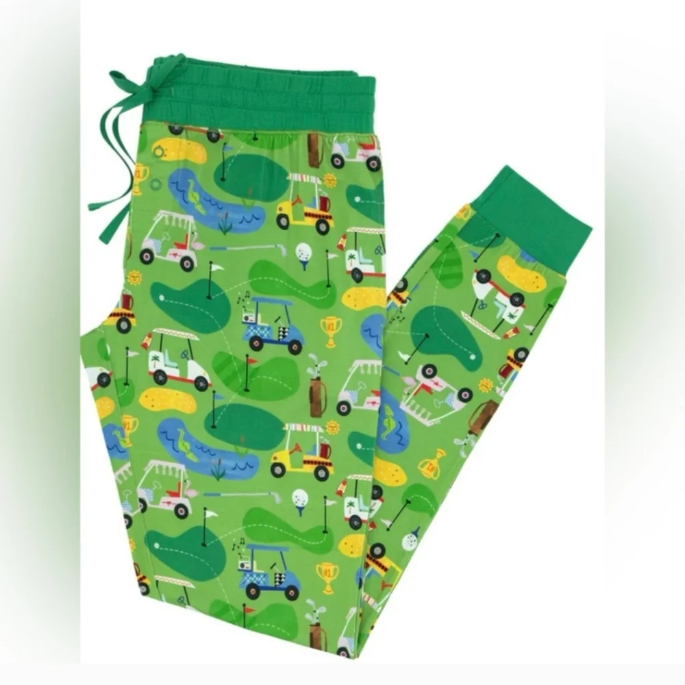 Little Sleepies Green Tractor Pajama Pants Size XXL - Picture 2 of 12